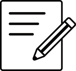 テストのアイコン　モノトーン