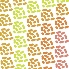 The texture consists of colored clusters of short, thick lines.