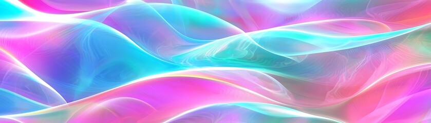 Colorful Abstract Background with Waves and Light Effects in Pink, Blue, and Purple Hues for Creative Projects