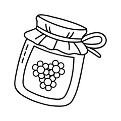 Jar, Cute & Simple Coloring Page, Simple Easy and Large Print Designs, Cute Stuff, Cute and Cozy, Bold and Easy, Self-love, Victor Illustration, Easy Coloring, hand-drawn,