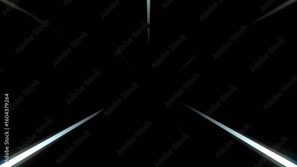 Aufkleber abstract depiction of converging lines creating a dark tunnel effect, suggesting movement.