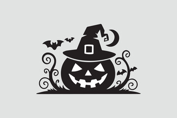 halloween pumpkin illustration vector