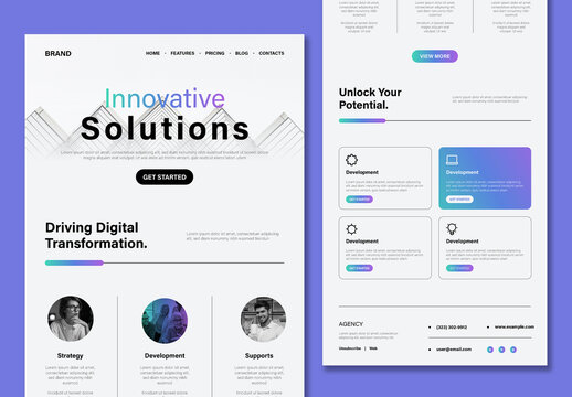 Clean Business Email Newsletter Design Template