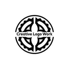 geometric line pattern creative logo work art design 