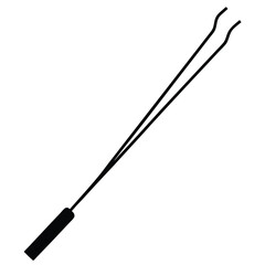 isolated incense stick on white background