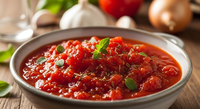 Homemade tomato sauce
