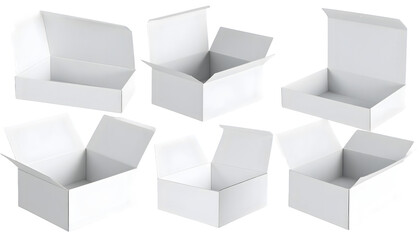 white box isolated on white background