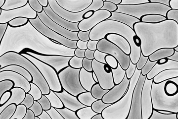 textured surface with a repeating pattern of slightly overlapping, semi-circular scales, interspersed with tiny specks of color.  The overall effect is one of subtle shimmer and depth