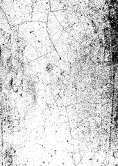 Large vector cracked wall texture with a transparent background