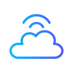 cloud computing gradient icon