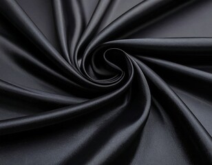 Dark fabric folds in a spiral