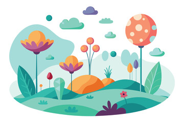 Fototapeta premium This captures the essence of the seasons, nature, and the artistic style without being too long or complex