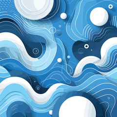 abstract blue background with waves