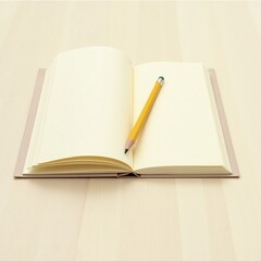 open notebook with pen