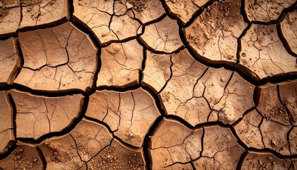 dry cracked earth