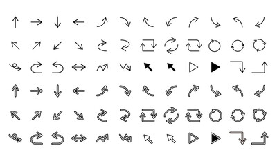 シンプル矢印コレクション　Webデザイン向けベクター素材