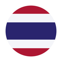 Thailand flag banner.National flag icon symbol.Flag of Thailand, Southeast Asia country.