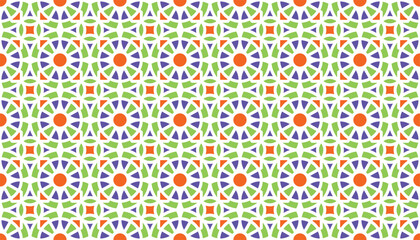 Vibrant Geometric Moroccan Tile Pattern