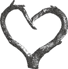 Tree vintage y2k stipple art, trunk halftone stipple brutalist retro vector png with transparent background, branch 2000s aesthetic photocopy effect tattoo © HoneyPunch