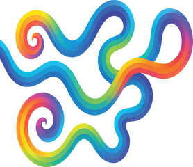 Gradient line design vector art shape for any use of decorative pattern