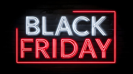 Obraz premium Shoppers prepare for massive discounts during Black Friday sales at retail stores in the evening hours