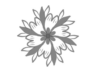abstract flower vector illustration