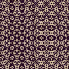 vector seamless pattern with flowers