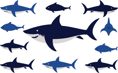 set of fish icons