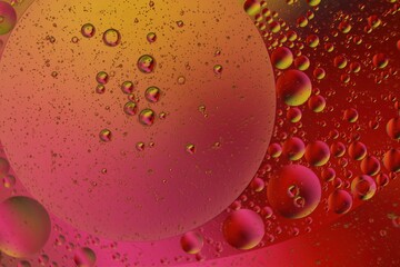 Colorful Liquid Abstract with Bubbles and Vivid Gradient Backgrounds