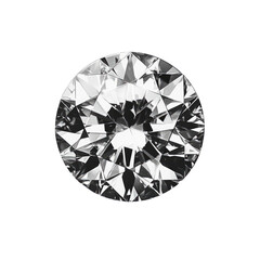 An ultra-realistic photograph of a sparkling diamond, capturing its radiant beauty and intricate details in high resolution on a white background. transparent, alpha background png