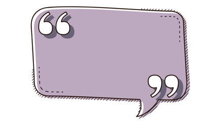 A Purple color Text Box with Speech Bubble Design vector art 
