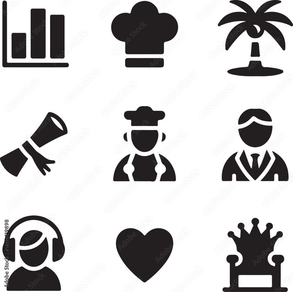 Poster abstract geometric shapes and lines in a dynamic composition silhouette
