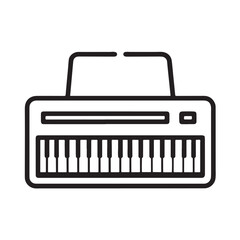 Keyboard Line Icon vector