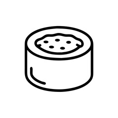 Sushi Roll Icon for Asian Food Blogs, Japanese Restaurant Websites, Food Delivery Cards, Culinary Education, and Sushi Awareness