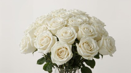 Obraz premium Arrangement of stunning white roses