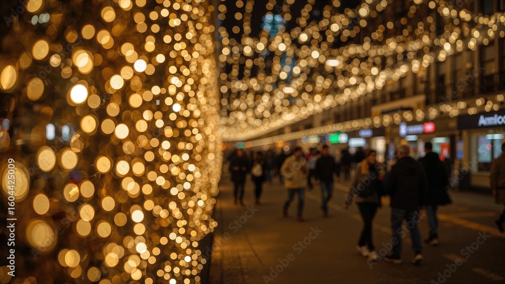 Poster annual event background featuring bokeh effects and abstract patterns