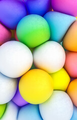 Colorful Soft Pastel Balls – Abstract 3D Render with Playful Texture