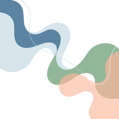 Obraz premium Abstract Pastel Wave Background Design