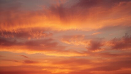 Vibrant dawn sky with soft focus