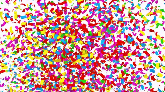 Festive double explosion vibrant confetti particles bursting upward screen bottom perfect celebration intros animated party