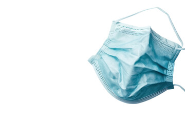 A surgical blue mask transparent background