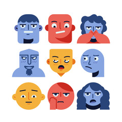 psychological emotions on the patient's face