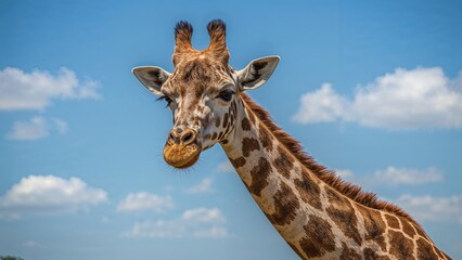 Fototapeta premium Distinctive Long-Necked Mammal from Africa
