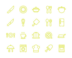 kitchen icon set