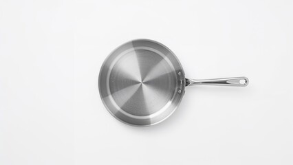 Cooking pan on a plain white backdrop