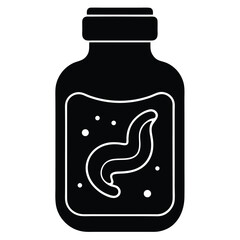 Nutritionist element isolated digestive enzyme bottle on white background