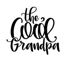 Obraz premium Cool grandpa lettering vector 