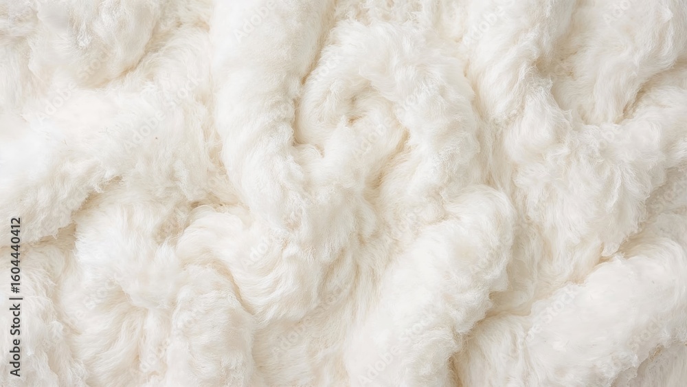 Poster white fuzzy wool texture design, plush and abstract backdrop