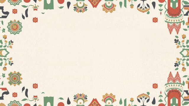 Simple styled thematic backdrop