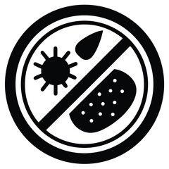 Nutritionist element isolated food allergy icon on white background